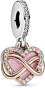 Amazon.com: Pandora Sparkling Leveled Heart Charm Bracelet Charm